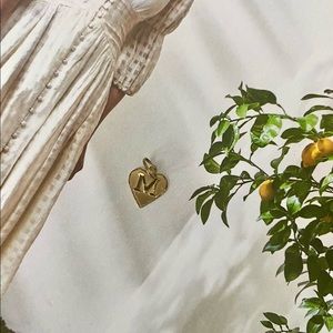 18k Gold Letter M Pendant